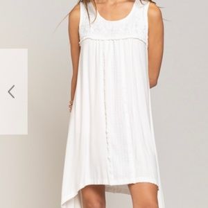 POL Beach Off White Tank Dress